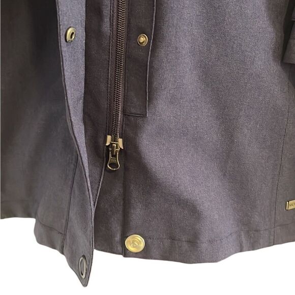 Merrell Opti-shell Navy Blue Front Pockets Snap Zip Closure Coat Size Large - Picture 8 of 14
